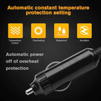 Dual Use Auto Heating & Cooling Fan 150W, Summer Fast Cold Air Blower, Car Windshield Defogger Defroster with Cigarette Lighter Plug for Small Vehicles