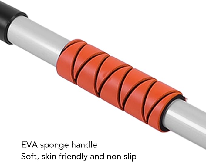 Snow Broom Ice Scraper, No-Scratch Foam Brush 31x15x 90cm Telescoping Snow Broom Extendable Ice Removal Tool with Foam Handle for Window Windshield, Snow Rake/Snow Broom with Pole (Orange)