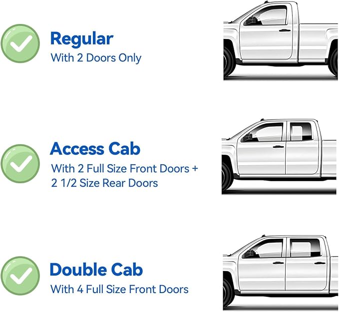 Window Visors Rain Guards for 1995-2004 Toyota Tacoma Regular Cab, Out-Channel Window Vent Wind Deflectors Visors Shades for 95-04 Tacoma Standard/Access Cab, 2PCS