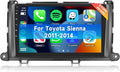 [8 CORE 4G+64G] for Toyota Sienna 2011-2014 Car Radio with Wireless Carplay/Android Auto, 9 Inch Android 15 IPS Touch Screen Car Stereo, Bluetooth, GPS, 5G WiFi, SWC, DSP+HD Backup Camera