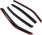 WD2-109i Dark Smoke 4 Pcs Set Window Visor (in-Channel) Deflector Rain Guard Compatible with 2006-2010 Dodge Charger