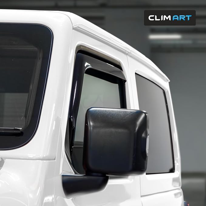 in-Channel Incredibly Durable Rain Guards for Jeep Wrangler JL 2018-2026/Jeep Gladiator 2020-2026, Original Window Deflectors, Vent Window Visors, Vent Deflector, 2 pcs. - 318169