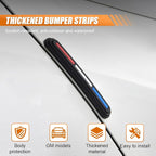 4PCS Car Door Edge Guards, Anti-Scratch Anti Collision Car Door Protector Bumper Guard Trim Sticker, Universal Self Adhesive Rearview Mirror Protective Strip Auto Exterior Accessory (Red/White/Blue)
