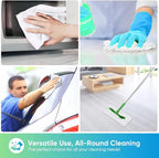 White Microfiber Cleaning Cloths, 20 Pack Cleaning Rags - Lint Free & Scratch-Free Microfiber Towels for Cars, House & Kitchen, Absorbent Cleaning Towels, 11.5 x 11.5 Inch