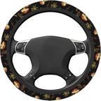 Mushroom nut Neoprene Steering Wheel Cover for Men Women Anti-Slip Elastic Steering Wheel Protective Cover 15in Universal Car Accessories Fit Cars, SUVs, Auto