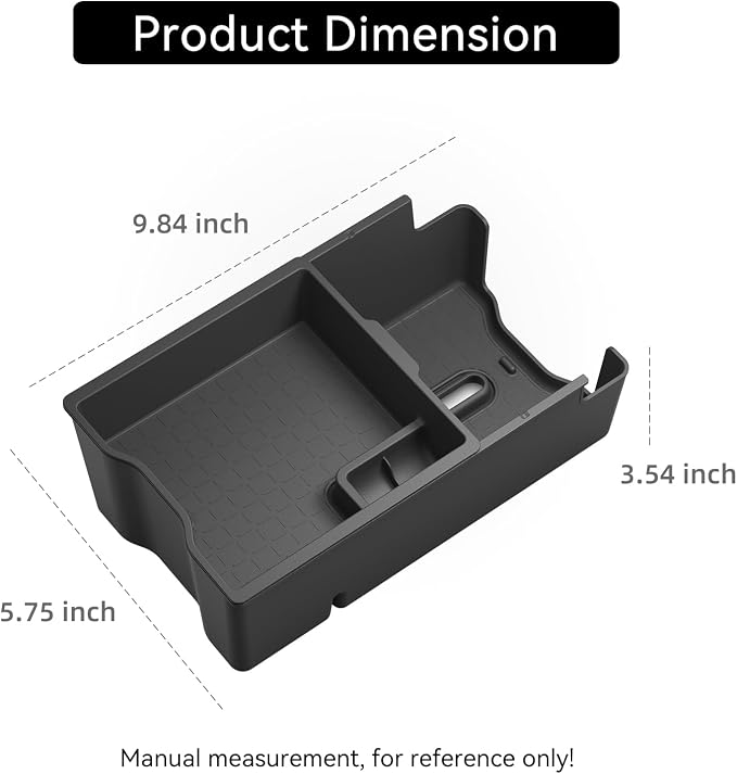 Center Console Double-Layer Organizer for Toyota RAV4 2026 Central Control Armrest Double-Layer Storage Box Insert Tray Interior Auto Accessories Black