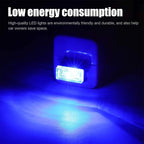 4 PCS USB LED Car Interior Atmosphere Lamp, Portable Mini LED Night Light, Plug-in USB Interface Trunk Ambient Lighting Kit, Universal Car Interior Accessories (Blue)