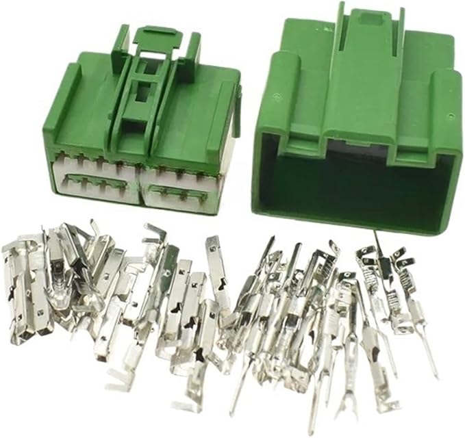 Automotive Connectors 1-20 Sets 16 Pin Hi*/gh Quality Auto Wiring Terminal Male Female Socket Car Unsealed Wiring Connector 7283-6453-60 7282-6453-60 DJ71612-2.2-11 DJ71612-2.2-21 Connectors(Male Fema