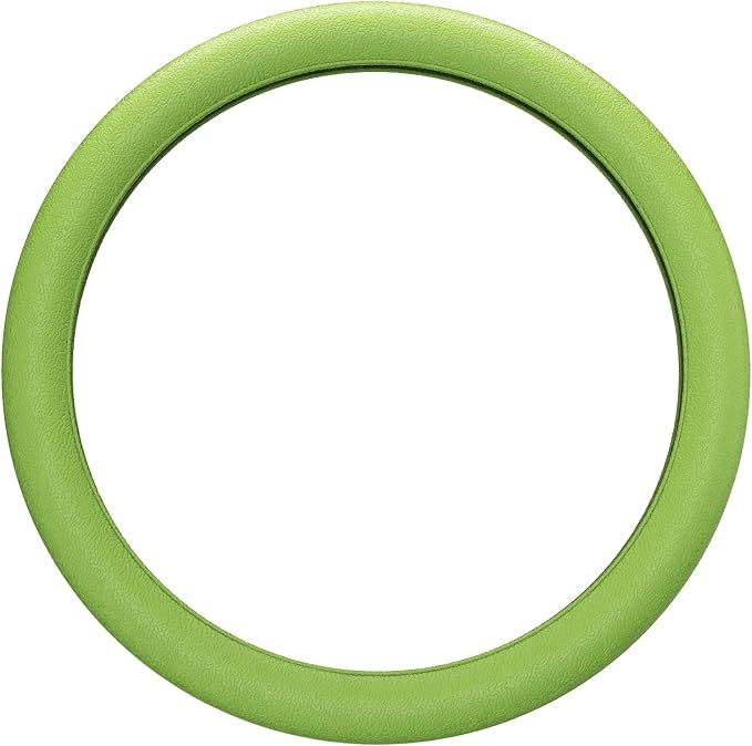 Car Steering Wheel Cover, Non-Slip Silicone Material, Multiple Color Choices, Universal Auto Parts Steering Wheel Cover, Suitable for Most Cars (Green)