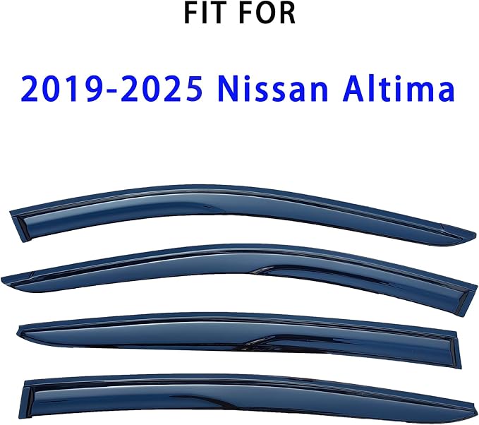 Tape On Window Visors Rain Guards Deflectors for 2019-2025 Nissan Altima,Side Vent Window Deflector Rain Guard Shade for Altima 19-25,Vent Visors Car Accessories,Truck Accessories-4pcs