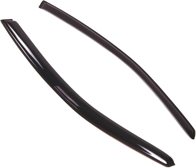 WD2-374 Dark Smoke 2 Pcs Set Window Visor (Outside Mount) Deflector Rain Guard Compatible with 1997-2003 Pontiac Grand Prix Coupe