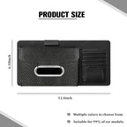 Car Sun Visor Organizer, Carbon Fiber Visor Glasses Tissue Card Holder Storage Pocket Pouch, Multifunctional Auto Sunshade Organizer Case Bag for Pens Documents Napkin, Universal Fit (Black)
