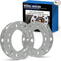 4 Pcs Die Cast Wheel Spacers 6mm 1/4" Thick Fits Bolt Patterns 8x6.50 8x165.1mm 8x170mm 8x180mm Chevy Siverado 2500 3500 ｜ Ford F250 F350 ｜ Ram 2500 3500 - Not Hub Centric