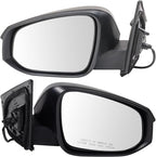 2 Piece Driver and Passenger Side Mirror Assembly Set Electric Adjustment Non-Heated No Memory Textured Compatible with 2013-2015 Toyota RAV4 TO1320309 TO1321309