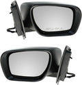2 Piece Driver and Passenger Side Mirror Assembly Set Electric Adjustment Non-Heated No Memory Textured Compatible with 2007-2008 Mazda CX-7 MA1320152 MA1321152
