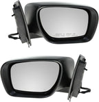 2 Piece Driver and Passenger Side Mirror Assembly Set Electric Adjustment Non-Heated No Memory Textured Compatible with 2007-2008 Mazda CX-7 MA1320152 MA1321152