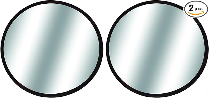 49302 Round 3.75â€ Stick-On Convex HotSpot Mirror (Pack of 2)