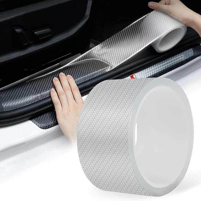 Car Door Edge Guards, 2In x 33Ft Door Sill Guard Protector, Anti-Scratch Adhesive Tape, Automotive Anti-Collision Strip for Car Door Edge/Front and Rear Bumper/Door Sill Protector