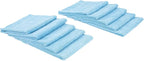 Edgeless 300 - Microfiber Detailing Towels, Perfect for Removing Polishes, Sealants, and Glaze; Great for Interior Cleaning and Dirty Jobs; 300GSM, 16in x 16in, Light Blue (10-Pack)