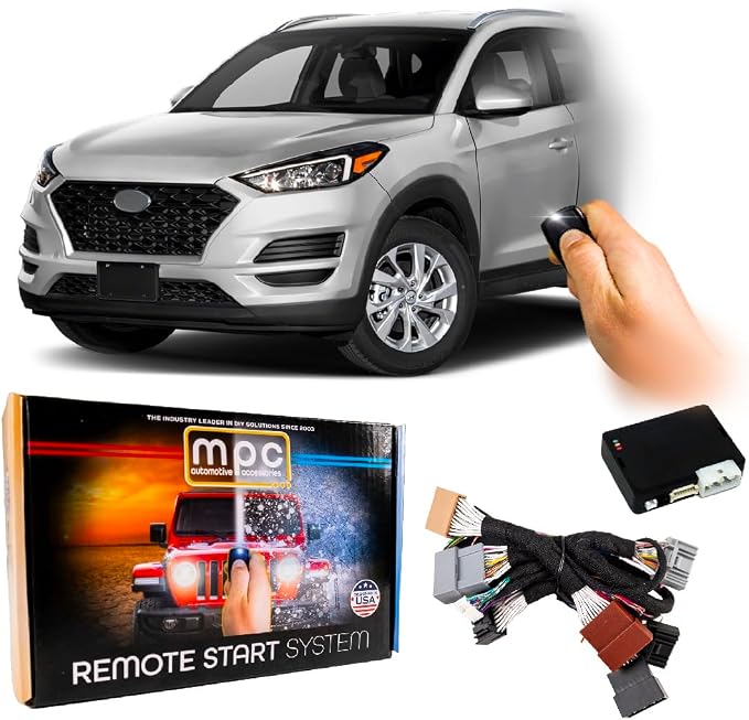 MPC Remote Start Kit Compatible with Hyundai Tucson 2017-2021 | Plug and Play | Lock 3X to Start | USA Tech Support