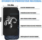 Scorpion Car Windshield Sunshades Tribal Tattoo Black Gothic Front Window Sun Shade Block UV Rays Sun Shade Visor Protector for Sedan Truck SUV Accessories 59" L x 31.5" W