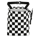 Black White Chessboard Car Trash Bag - Waterproof Car Trash Bag Hanging Leakproof Car Garbage Bag - Washable Reusable Trash Bag For Car Interior Hanging Organizer Storage Vehicle Travelling Camping