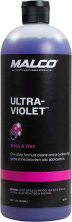 Malco Ultra Violet Premium Wash'n Wax – Best 2-in-1 Car Wash and Wax/Cleans and Provides A Durable, High-Gloss Shine in One Fast and Easy Step / 64Oz. (107164)