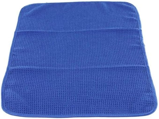 MIC_708_1 Waffle Weave Towel for Home & Auto Glass, Windows, Mirrors & More, Blue (24 in. x 16 in.)