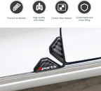 2PCS Car Door Corner Guards, Carbon Fiber Car Door Edge Protector, Anti-Collision Anti-Scratch Soft Plastic Doors Corner Protective Cover, Universal for Most Vehicle, Car, Truck (Black-Sport)