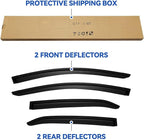 Window Visors Rain Guards for Toyota Corolla 2014-2019, Out-Channel Window Vent Wind Deflectors Visors Shades for 14-19 Corolla