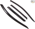 Outside Mount Window Vent Visors Rain Guards Compatible with Mazda CX-5 2013-2017 | Side Window Wind Deflectors Rain Shields | Black Tinted, 4 Pcs Set, BGWV-715