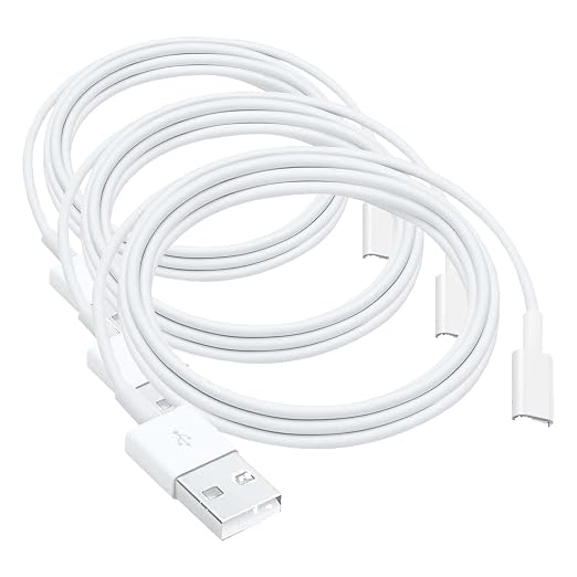 Carplay Cable Cord Compatible with iPhone 16 17 USB A to USB C Cable for 17E 16E 17 Air/17 16 15 Pro Max ，Plus, Pro 12.9/11, 10th Gen, Air 5th/ 4th,Mini 6th Charger Car Charging Cable White