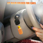 Upright Car Chapstick Holder, Bling Insulating Lip Balm Holder,Rhinestone Car Accessories for Women Interior,Suitable for Most Vehicles. (Orange)
