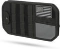 molle Tactical Sun Visor Organizer car Zipper Storage Pouch & Glasses Clip | Police Tactical Visor Molle Panel Interior Vehicle pocket Accessories for Truck Suv Police Car Gear Supplies (Black)