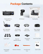 New N4 Pro S 4K 3 Channel Dash Cam, Triple STARVIS 2 Dash Camera for Cars, 4K+1080P+2.5K Front and Rear Inside, HDR IR Night Vision, 24/7 Buffered Parking Mode, GPS, Wi-Fi, Support 1TB (RC18)