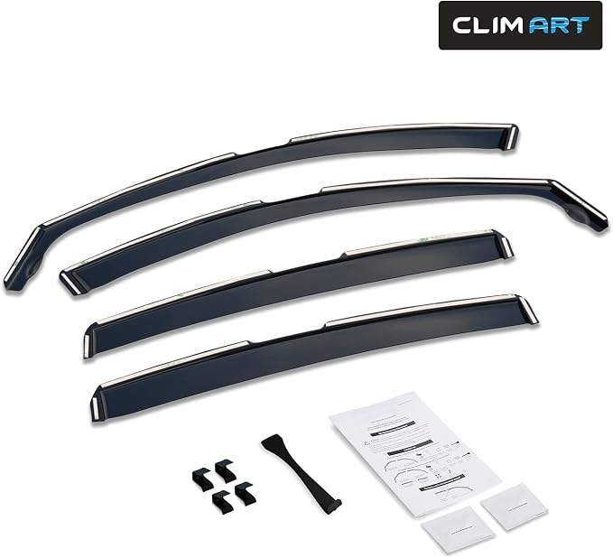 in-Channel Incredibly Durable Rain Guards Compatible with Honda HR-V 2016-2022, Original Window Deflectors, Vent Window Visors, Vent Deflector, 4 pcs. - 616074