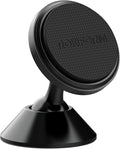 Adjustable Magnetic Car Mount, 360 Degree Swivel with 3M VHB Tape, Cell Phone Holder, Aluminum Dashboard Phone Mount Stand for Truck Car & Van (Black)