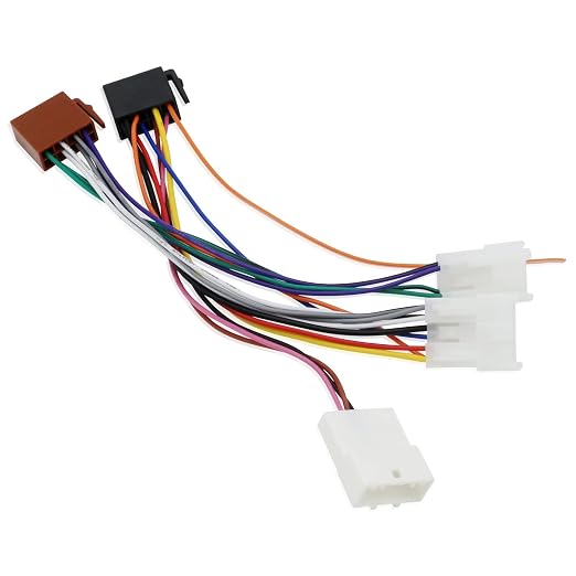16Pin ISO Stereo Radio Wire Adapter for Toyota No JBL | Car Radio Wiring Harness SWC Connector Compatible with Toyota Camry RAV4 Corolla Yaris Land Cruiser Factory Stereo Plugs