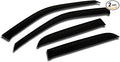 Outside Mount Window Vent Visors Rain Guards Compatible with Dodge Ram 2500 REG Cab 2003-2010 | Side Window Wind Deflectors Rain Shields | Smoke Tinted, 4 Pcs Set, DGWV-127-2