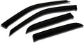 WD2-738 Dark Smoke 4 Pcs Set Window Visor (Outside Mount) Deflector Rain Guard Compatible with 2011-2016 Subaru Impreza 4 Door Sedan