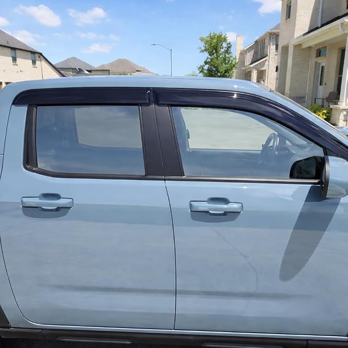 2022-2026 Tape-On Rain Guards for Ford Maverick Side Window Visor Deflectors XL XLT Lariat 2023 2024 2025