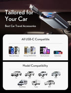 Retractable Car Charger USB C, [Upgraded 72W Max] | Car Accessories，Gifts for Men Women Him Her Car Charger for iPhone/Android Truck RV Electronics