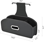 Backseat Seat Car Organizer, Multifunctional Adjustable Car Organizers and Storage, Universal Car Seat Organizer, Car Tissue Organizer with Cup Holder, Black
