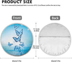 Butterfly Steering Wheel Sunshade Cover, Anti-Heat Cloth Car Steering Wheel Cover Stylish Steering Wheel Accessories for SUV Truck Van Sedan