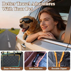 Dog Seat Cover for Back Seat, 100% Waterproof Dog Hammock for Car | 600D waterproof, nonslip, scratch-proof. Easy-clean, machine washable, pet-friendly for daily travel. Quick no-tool install.