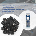 20PCS Car LED Dash Lights - Super Bright Instrument Cluster Light Bulbs with T5 37 74 LED Bulbs & Twist Lock Socket - Universal 12V L-ED Lights for Car Interior Accessories (Blue)