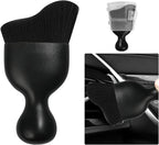 Car Detailing Brush, Curved Soft Bristles Auto Removal Dust Collectors, Universal Vehicle Dashboard, Air Conditioner Vents etc Interior Cleaning Tool Accessories (Black)