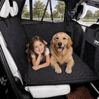 Back Seat Extender for Dogs – Hard Bottom Seat Cover for Dogs, Dog Hammock, Back Seat Pet Cover, Back Seat for Car/SUV/Small Trucks
