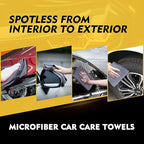 Microfiber Cleaning Cloths 12 Pack, Premium 16 x 16 inch Microfiber Towel for Cars, Ultra Absorbent Car Washing Cloth, Lint Free Streak Free Wash Cloths for Car, Kitchen, and Window, Grey