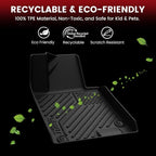 Floor Mats & Cargo Mat for Hyundai Sonata Hybrid 2020-2026 (Only Fit Hybrid, Not Fit Gas), All Weather TPE Custom Fit Floor Liners with Full Set Car Mats & Trunk Mats Accessories, Black
